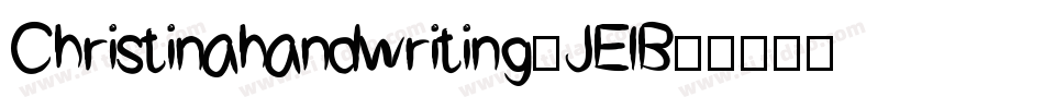 Christinahandwriting-JElB字体转换