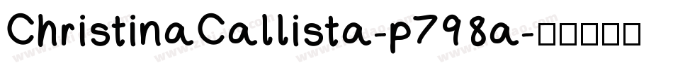 ChristinaCallista-p798a字体转换