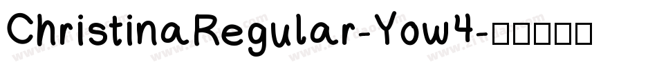ChristinaRegular-Yow4字体转换