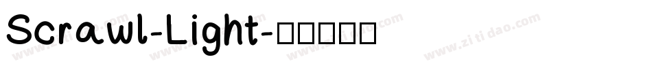 Scrawl-Light字体转换