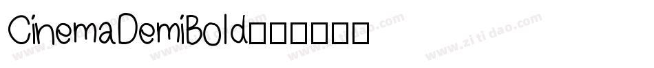 CinemaDemiBold字体转换