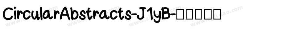 CircularAbstracts-J1yB字体转换