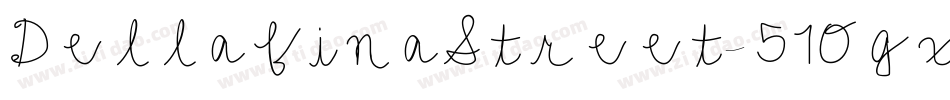 DellafinaStreet-51Ogx字体转换