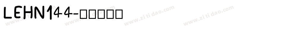 LEHN144字体转换