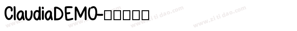 ClaudiaDEMO字体转换