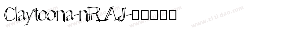 Claytoona-nRAJ字体转换