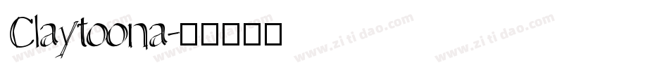Claytoona字体转换