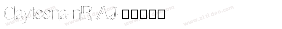 Claytoona-nRAJ字体转换
