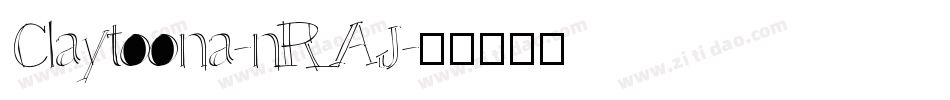 Claytoona-nRAJ字体转换