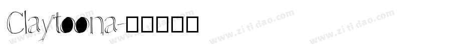 Claytoona字体转换