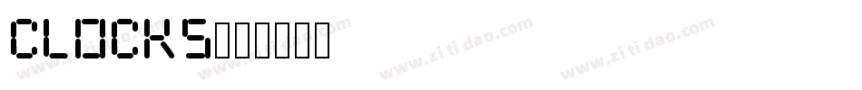 CLOCKS字体转换