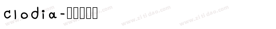 clodia字体转换