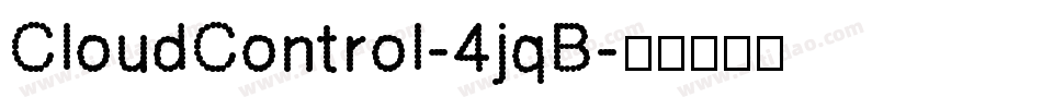 CloudControl-4jqB字体转换