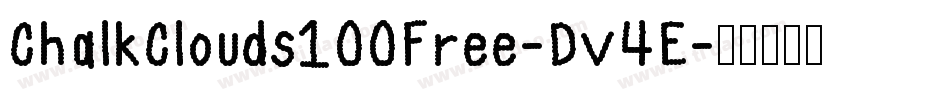 ChalkClouds100Free-Dv4E字体转换