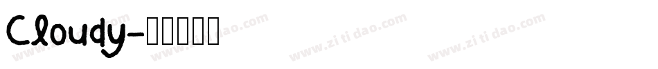 Cloudy字体转换
