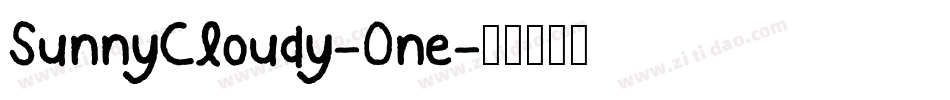 SunnyCloudy-One字体转换