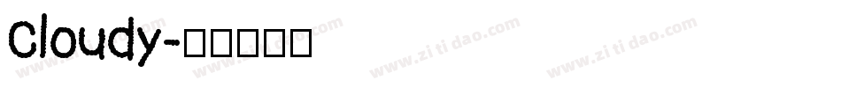 Cloudy字体转换