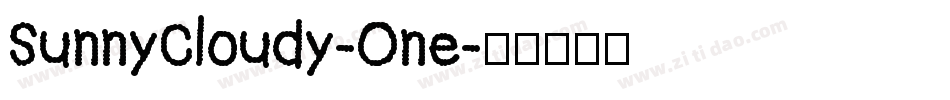 SunnyCloudy-One字体转换