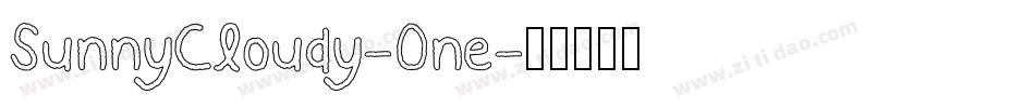 SunnyCloudy-One字体转换