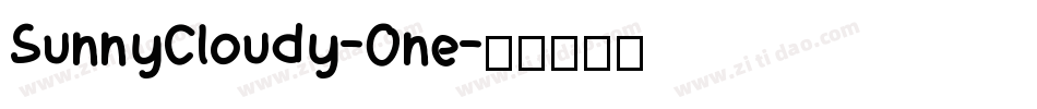 SunnyCloudy-One字体转换