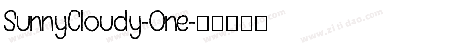 SunnyCloudy-One字体转换