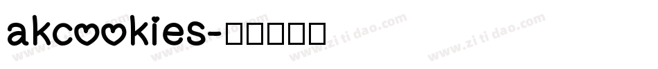 akcookies字体转换