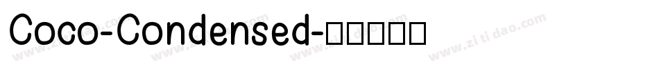 Coco-Condensed字体转换