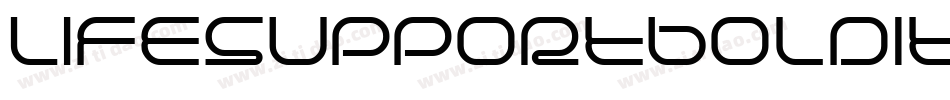 LifeSupportBoldItalic-m2L5字体转换