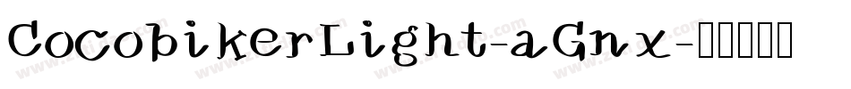 CocobikerLight-aGnx字体转换