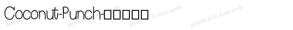 Coconut-Punch字体转换