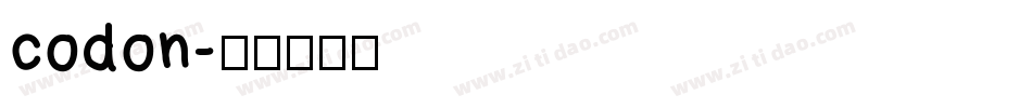 codon字体转换