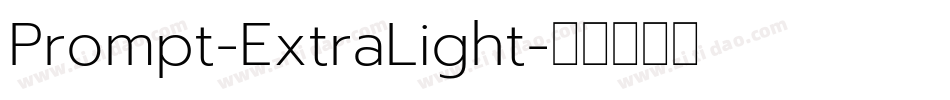 Prompt-ExtraLight字体转换