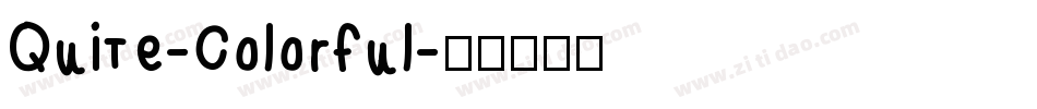 Quite-Colorful字体转换