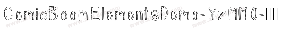 ComicBoomElementsDemo-YzMMO字体转换