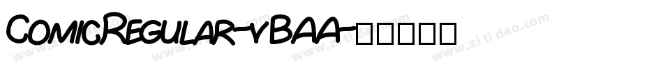 ComicRegular-vBAA字体转换