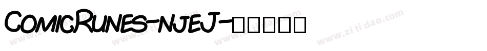 ComicRunes-njeJ字体转换
