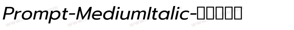 Prompt-MediumItalic字体转换