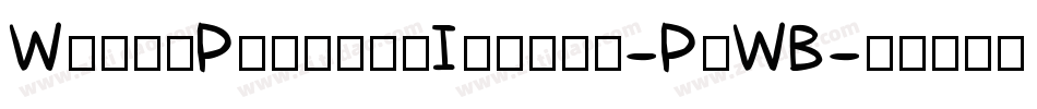 WonkyPrintedItalic-PvWB字体转换