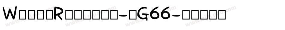 WonkyRegular-eG66字体转换