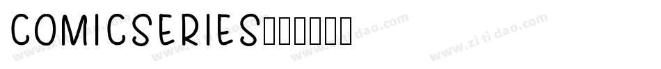 COMICSERIES字体转换