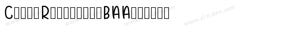 ComicRegular-vBAA字体转换