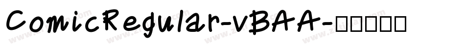 ComicRegular-vBAA字体转换