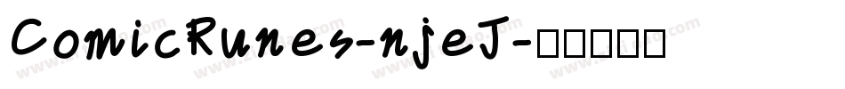 ComicRunes-njeJ字体转换