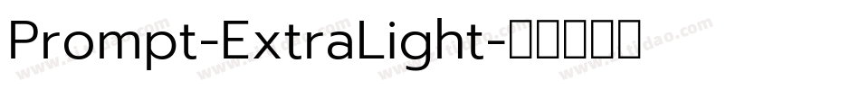 Prompt-ExtraLight字体转换