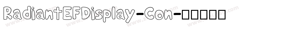 RadiantEFDisplay-Con字体转换