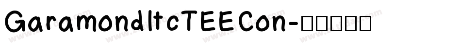 GaramondItcTEECon字体转换