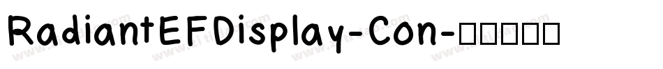 RadiantEFDisplay-Con字体转换