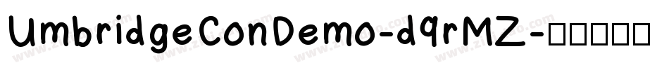 UmbridgeConDemo-d9rMZ字体转换
