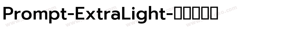 Prompt-ExtraLight字体转换