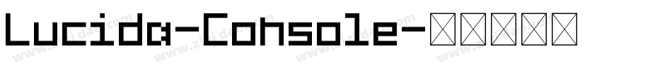Lucida-Console字体转换
